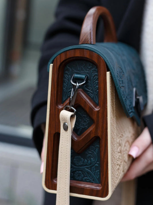 DIAMOND dark green/ivory